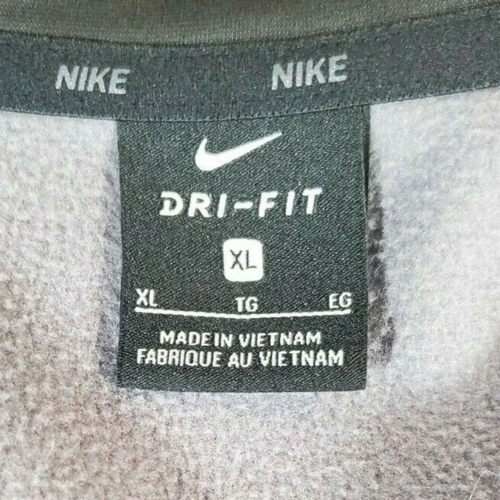 Nike Running Shirt 1/4 Zip Dri Fit Men's XL Gray Long Sleeve Active Wear EUC - Picture 5 of 5